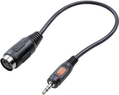 Adattatore Audio Din Connection / Jack Speakea [spina da 1x jack 3,5 mm-1x socket a 5-pin (DIN)] nero (SP-7869840)