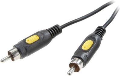 Cavo di connessione video Cinch composito professionale [1x Plug-1x Plug-1x Plug] 5 M Nero (SP-7869856)