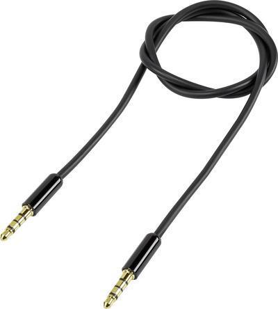 SpeakA Professional SP-7870120 Cavo di connessione audio per claggio [plug 1x jack da 3,5 mm-1x spina 3,5 mm] 1,00 m rivestimen
