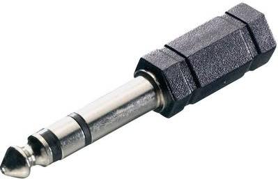 Adattatore audio a camminata professionale SPEATURA [spina jack 1x 6,35 mm - presa jack 1x 3,5 mm] nero (SP -7870252)