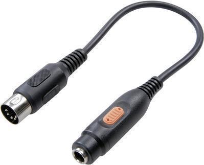 Speaka Professional SP-7870312 Din Connection / Jack Audio Adapter [1x Din Plug 5-pin. - 1x presa jack 6.35 mm] nero (SP-787031