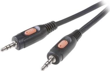 Cavo di connessione audio a camminata professionale SpeakA [spina jack 1x 3,5 mm - plug jack 1x 3,5 mm] 5 m nero (SP -7870376)