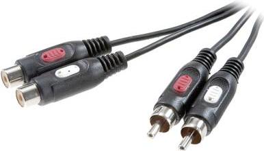 Speaka Professional Cinch Audio Leaving Cable Socket Cinch Plugs-2x 2x 250 M nero (SP-7870384)