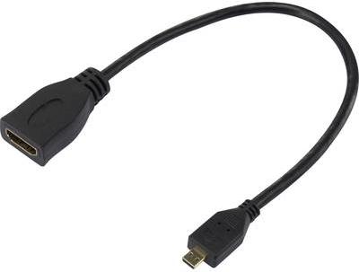 Adattatore HDMI Professional SPEATUA [1x HDMI Plug D Micro-1x HDMI Socket] Contatti plug-in dorato nero (SP-7870588)