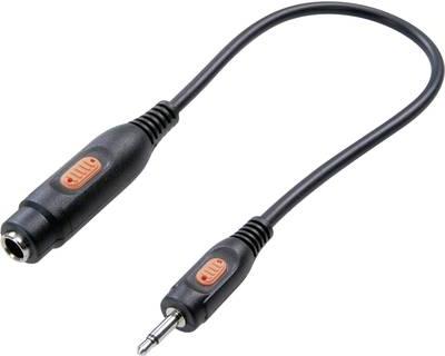 Adattatore audio a camminata professionale SpeakA [spina jack 1x 3,5 mm - presa 1x jack 6,35 mm] nero (SP -7870652)