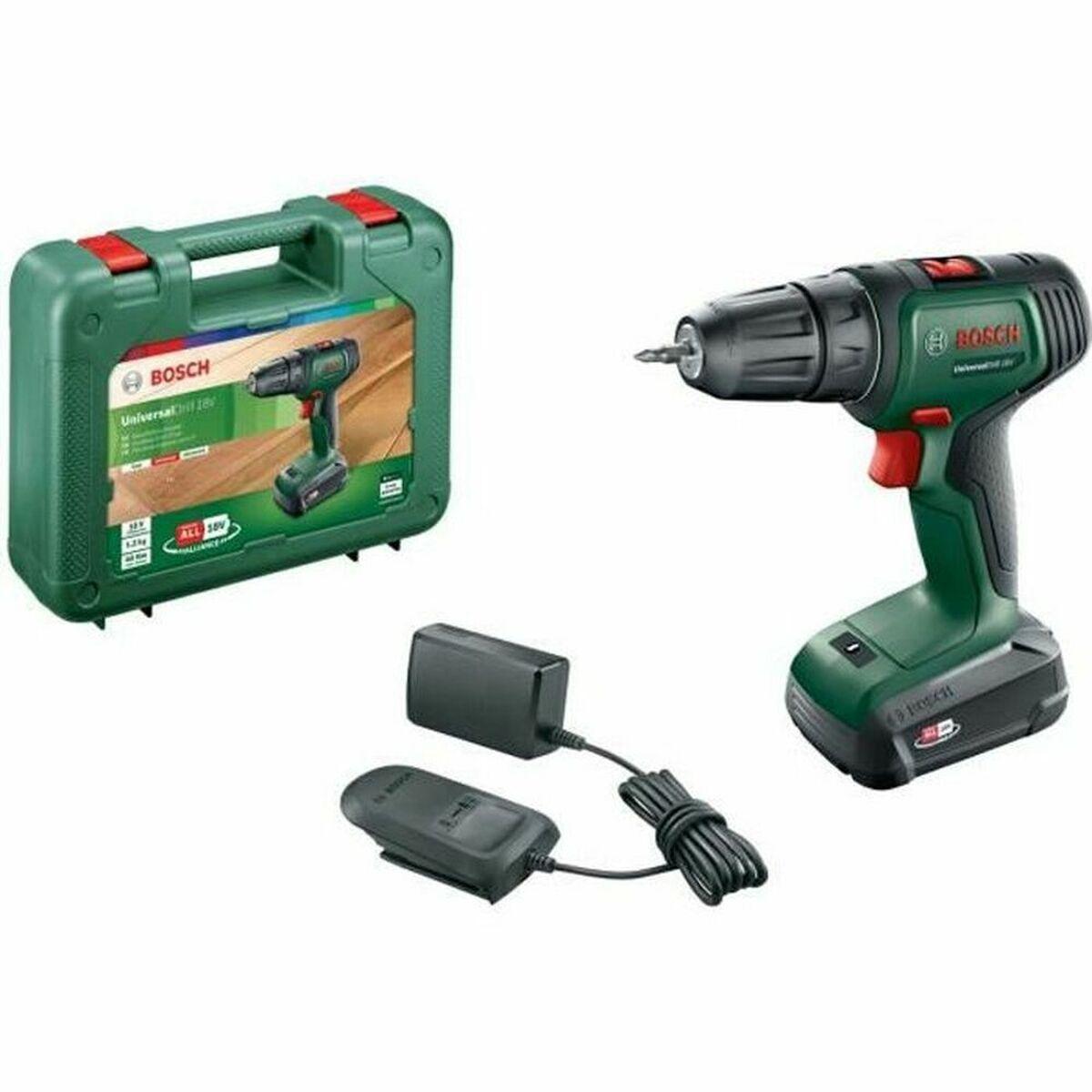 Bosch UniversalDrill 18V 1450 Giri/min Senza chiave 1,2 kg Nero, Verde
