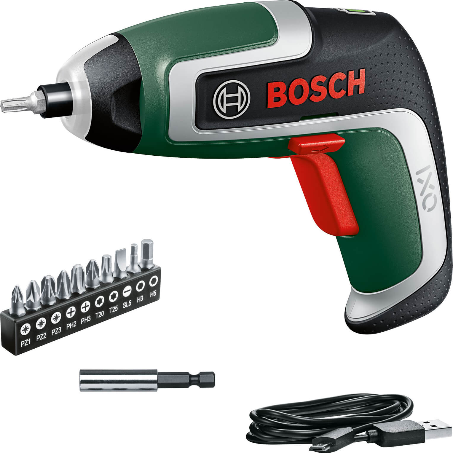 Bosch 0 603 9E0 000 cacciavite elettrico e avvitatore a impulso 235 Giri/min Nero, Verde