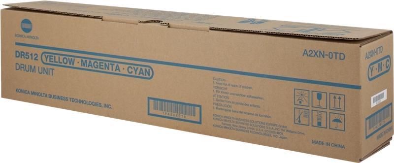 Konica-Minolta Drum DR-512 Color 75k (A2XN0TD) VE 1 Stnck fnr bizhub C224, C284, C364, C454, C554 - A2XN0TD - A2XN0TD