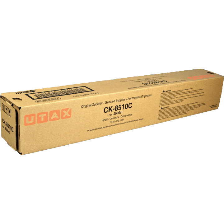 Utax Toner CK-8510C Cyan12k (662511011) VE 1 Stnck fnr 2500ci - 662511011 - 662511011