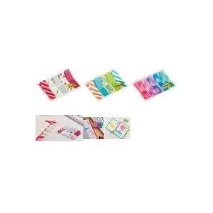 Pennarelli adesivi Post-it 5x20 pennarelli adesivi percalle rosso rosa turchese blu viola