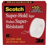 Film adesivo scozzese Super-Hold 700K, 19 mm x 25,4 m, cristallo di cartone Cristal, rotolamento leggero, diametro del nucleo: