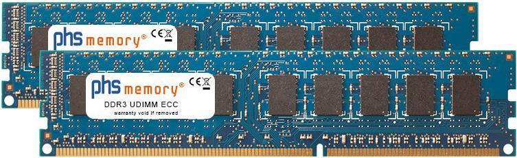 Phs-Memory 8GB (2x4gb) Kit RAM Memoria per NetGear ReadyNas RN 3130 DDR3 UDIMM ECC 1600MHz PC3L-12800E (SP157533)