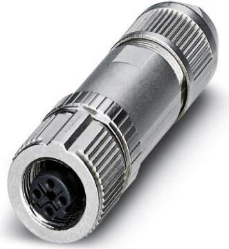 Phoenix Contatta M12 Cavo a socket dritto Profinet Cat. 5, 4 pali, codifica D, connessione plug (1424683)