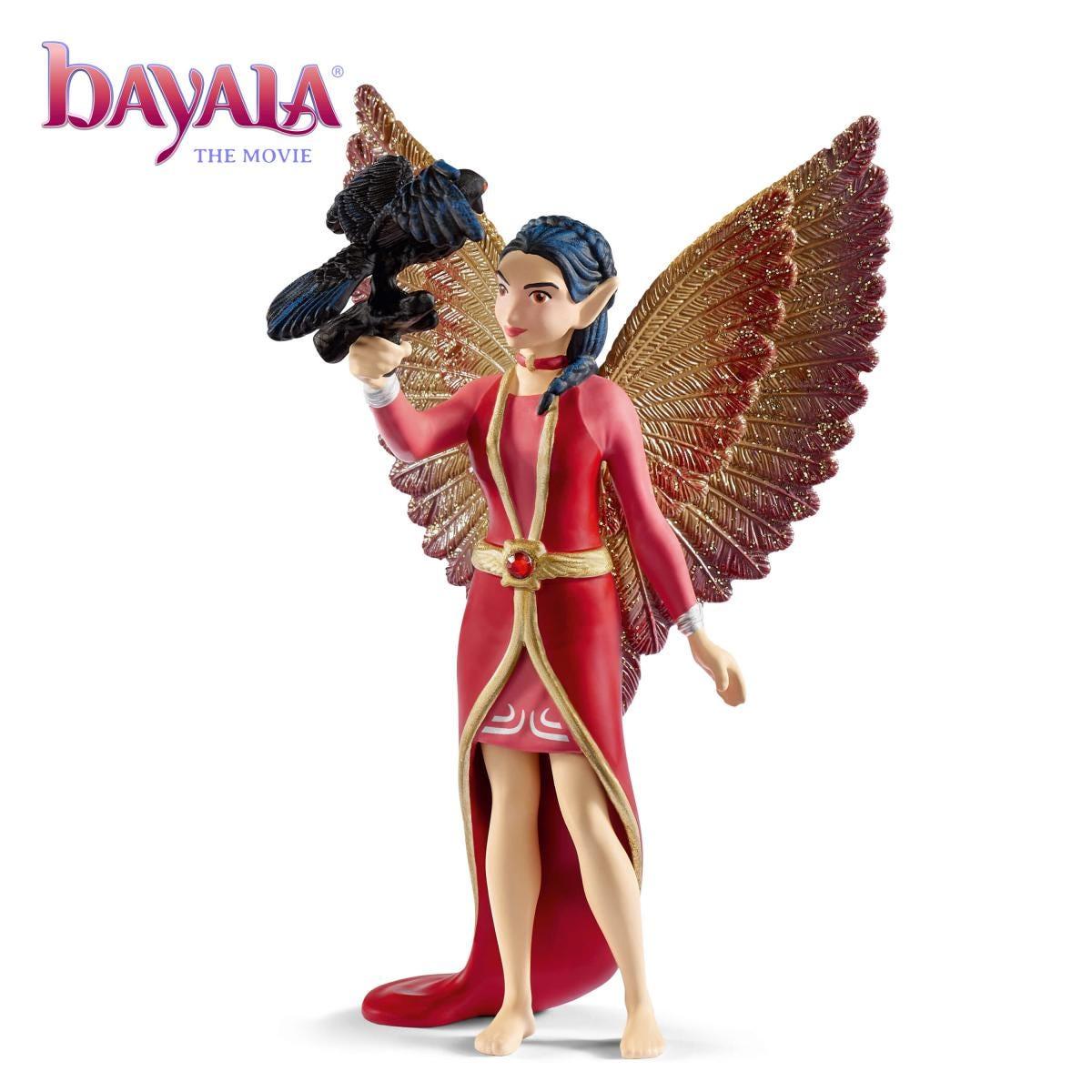 schleich BAYALA MOVIE Nuray with raven Munyn (SCHLEICH Bayala Movie Nuray with Raven Munyn Toy Figure Set 5 to 12 Years Multi-c