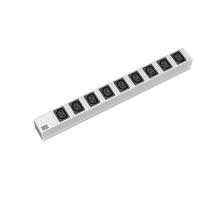 Bachmann - Striscia socket (rack - Build -in) - 9 tappi di uscita - 1U - 48,3 cm (19 ") (333.6163)