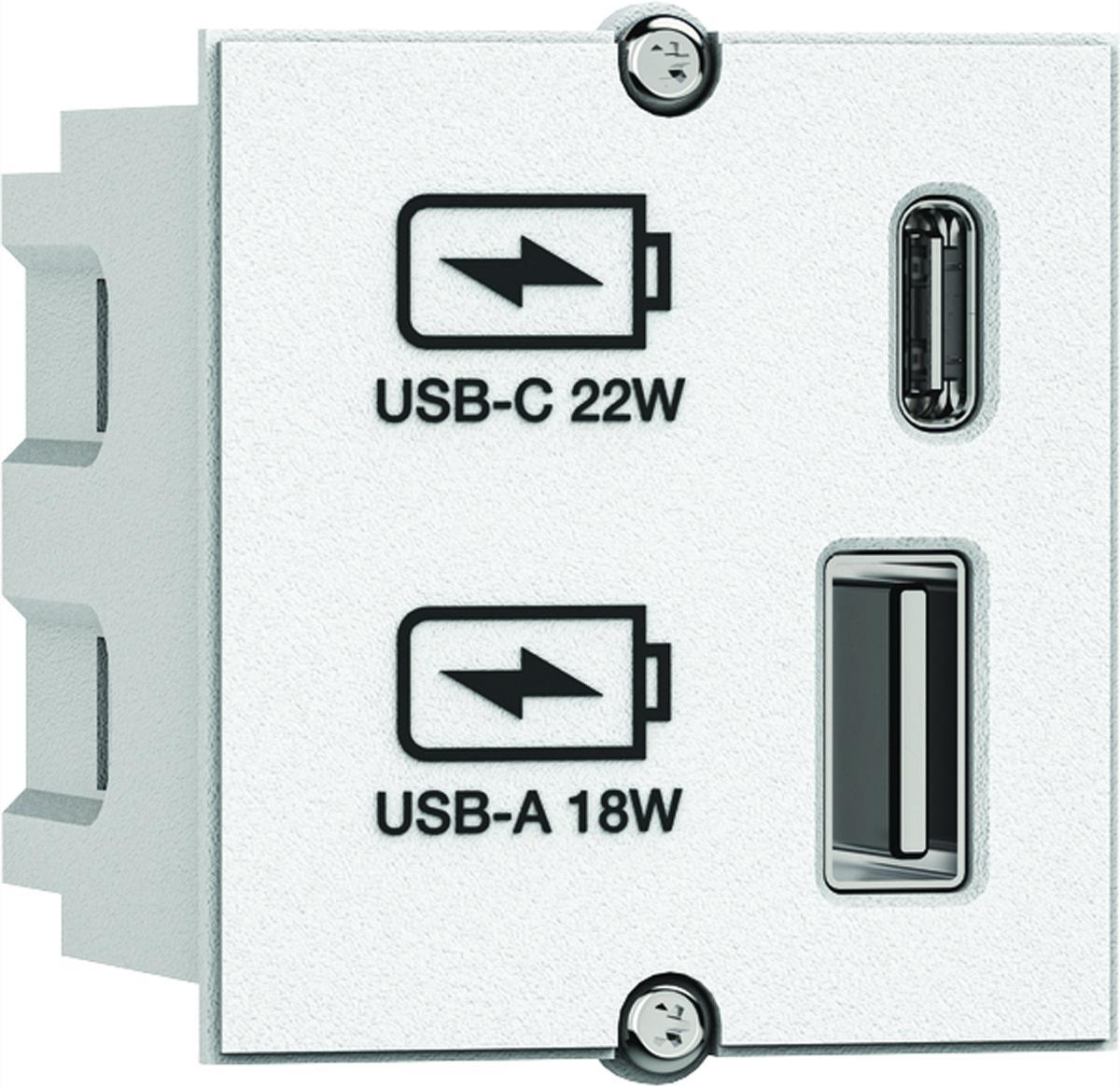 Caricatore USB A-C 22W CM 917.2271White