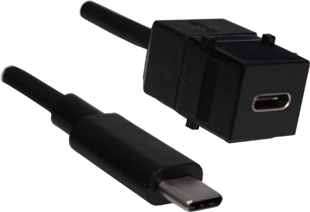 BACHMANN Keystone Attacco USB 3.1 tipo C PD 60W presa/spina 05 m (917.1212)