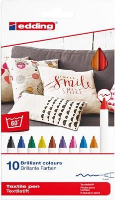 pennarello per tessuti edding 10 mm multicolore
