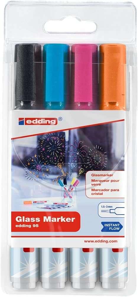 edding 95 Glass marker Pack of 4