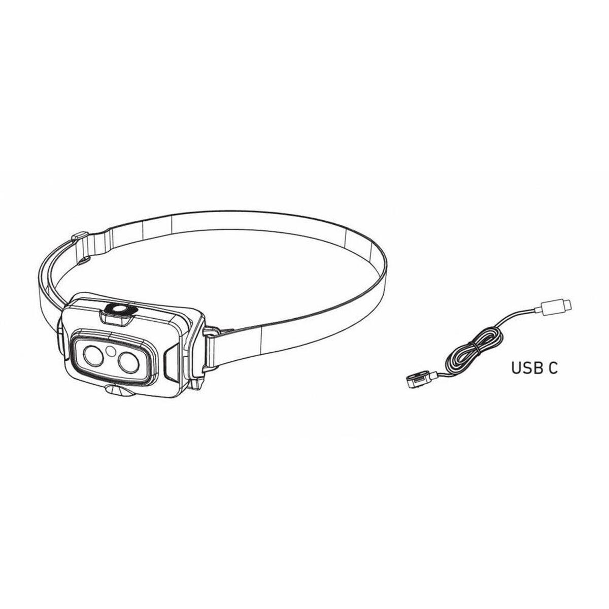 Torcia Frontale a LED Ricaricabile e Regolabile Ledlenser HF4R 500 lm