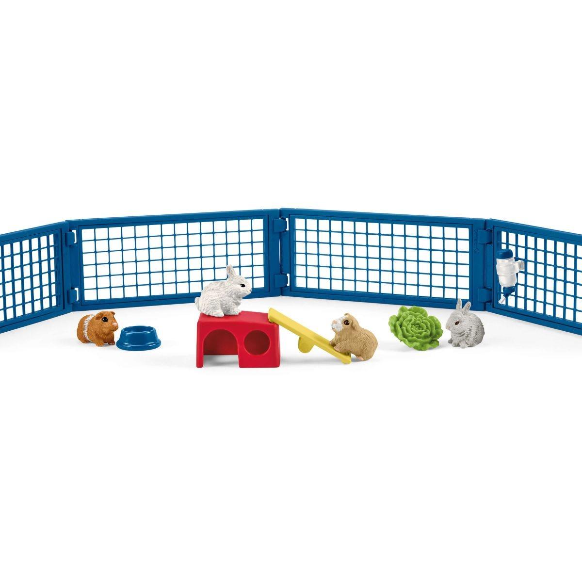schleich FARM WORLD Rabbit and guinea pig hutch