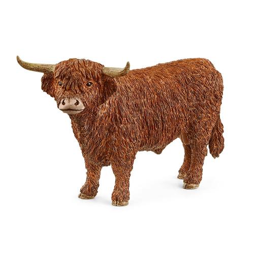 schleich FARM WORLD 13919 action figure giocattolo (SCHLEICH Farm World Highland Bull Toy Figure 3 to 8 Years Brown 13919)