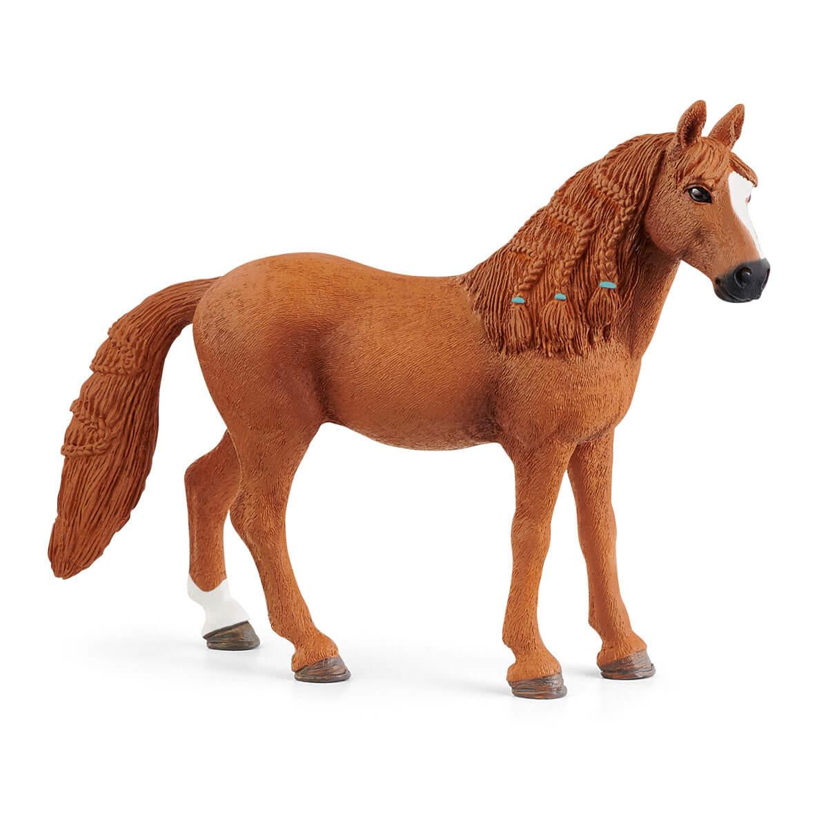schleich HORSE CLUB German Riding Pony Mare (SCHLEICH Horse Club German Riding Pony Mare Toy Figure 5 to 12 Years Brown/White 1