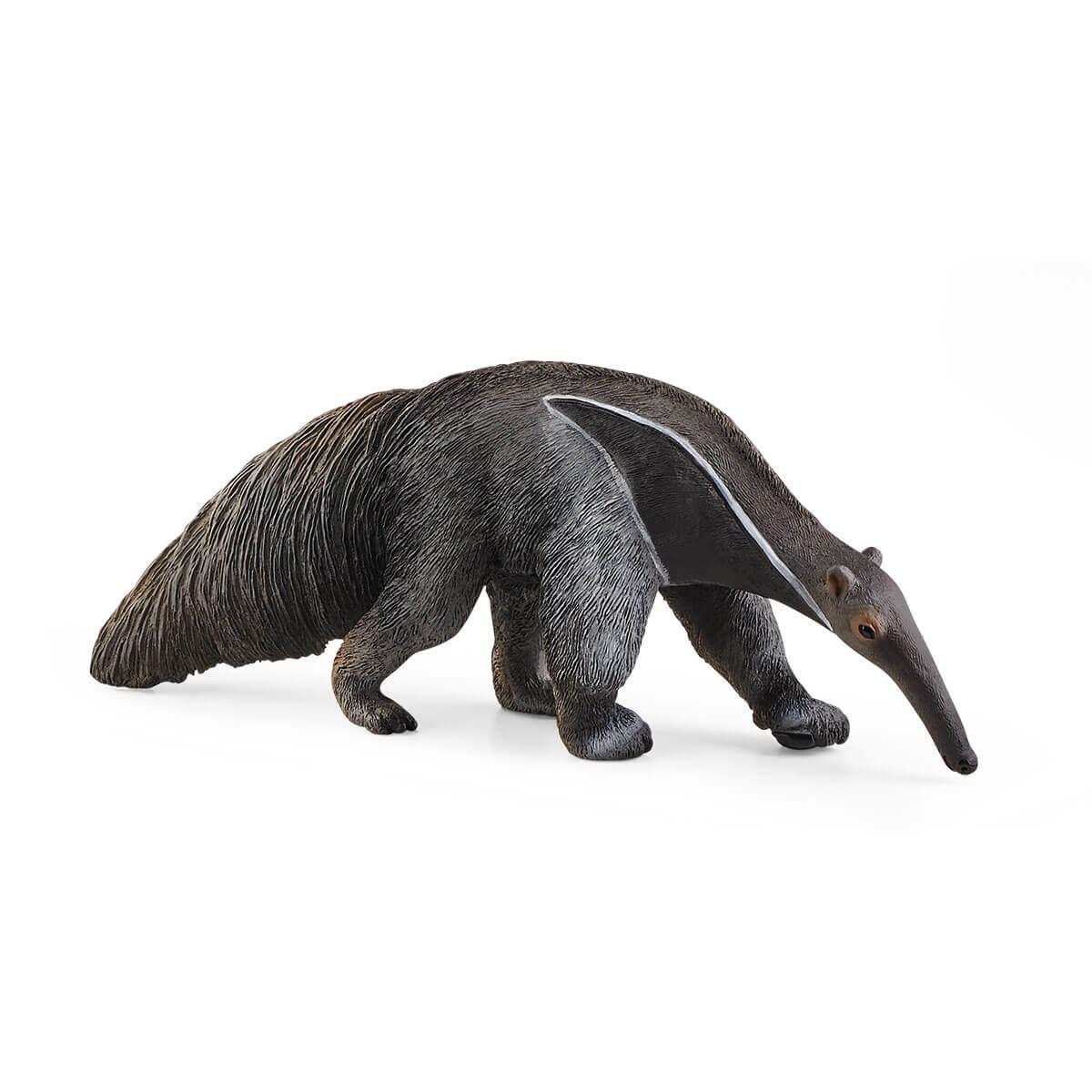 schleich WILD LIFE Anteater (SCHLEICH Wild Life Anteater Toy Figure 3 to 8 Years Grey/White 14844)
