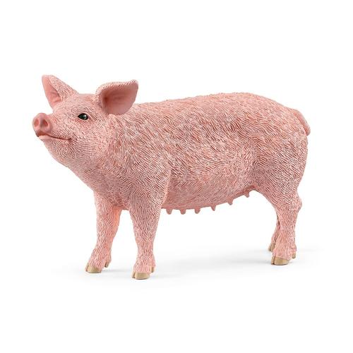 schleich FARM WORLD Pig (SCHLEICH Farm World Pig Toy Figure 3 to 8 Years Pink 13933)
