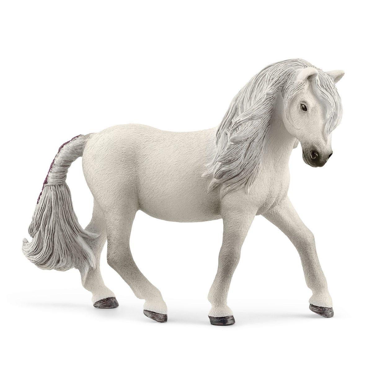 schleich HORSE CLUB Icelandic Pony Mare (SCHLEICH Horse Club Iceland Pony Mare Toy Figure 5 to 12 Years White 13942)