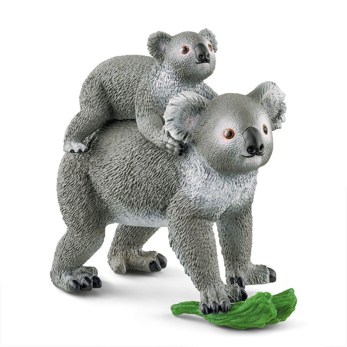 schleich WILD LIFE Koala Mother and Baby (SCHLEICH Wild Life Koala Mother and Baby Toy Figure Set 3 to 8 Years Grey 42566)