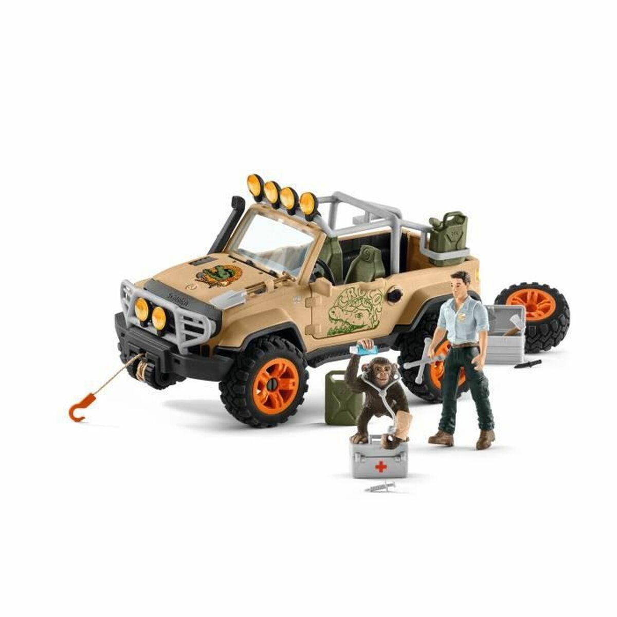 schleich WILD LIFE 42410 set da gioco (SCHLEICH Wild Life 4x4 Vehicle with Winch Toy Playset Multi-colour 5 to 8 Years 42410)