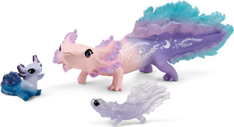 schleich BAYALA 42628 action figure giocattolo (SCHLEICH Bayala Axolotl Discovery Set Toy Playset 5 to 12 Years Multi-colour 42