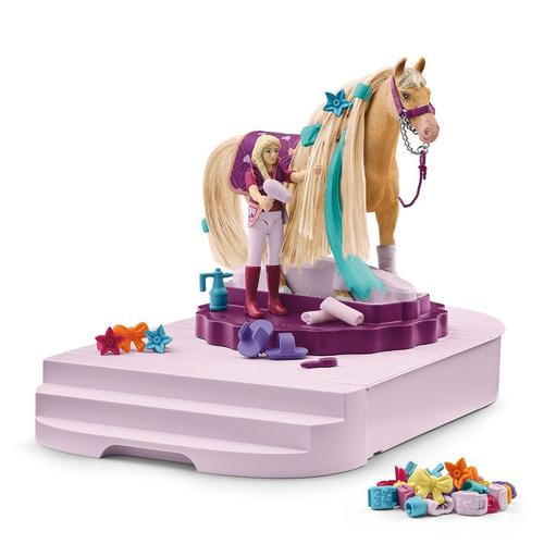 schleich HORSE CLUB Sofias Beauties Horse Grooming Station (SCHLEICH Horse Club Sofia's Beauties Grooming Station Toy Playset 5