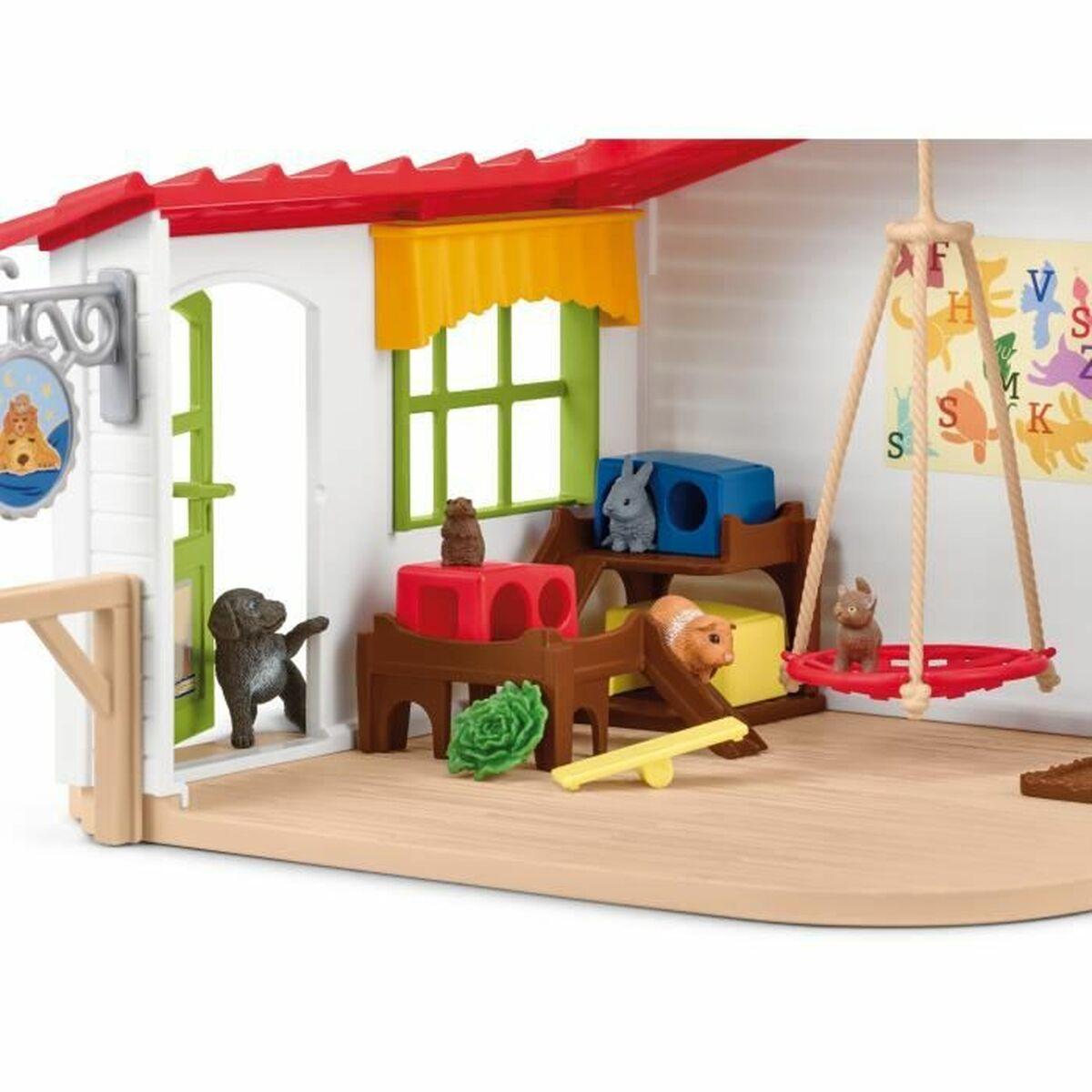 schleich FARM WORLD 42607 set da gioco (SCHLEICH Farm World Pet Hotel Toy Playset, 3 to 8 Years, Multi-colour [42607])