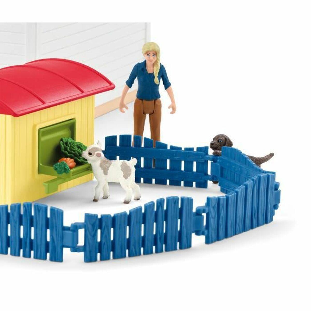 schleich FARM WORLD 42607 set da gioco (SCHLEICH Farm World Pet Hotel Toy Playset, 3 to 8 Years, Multi-colour [42607])