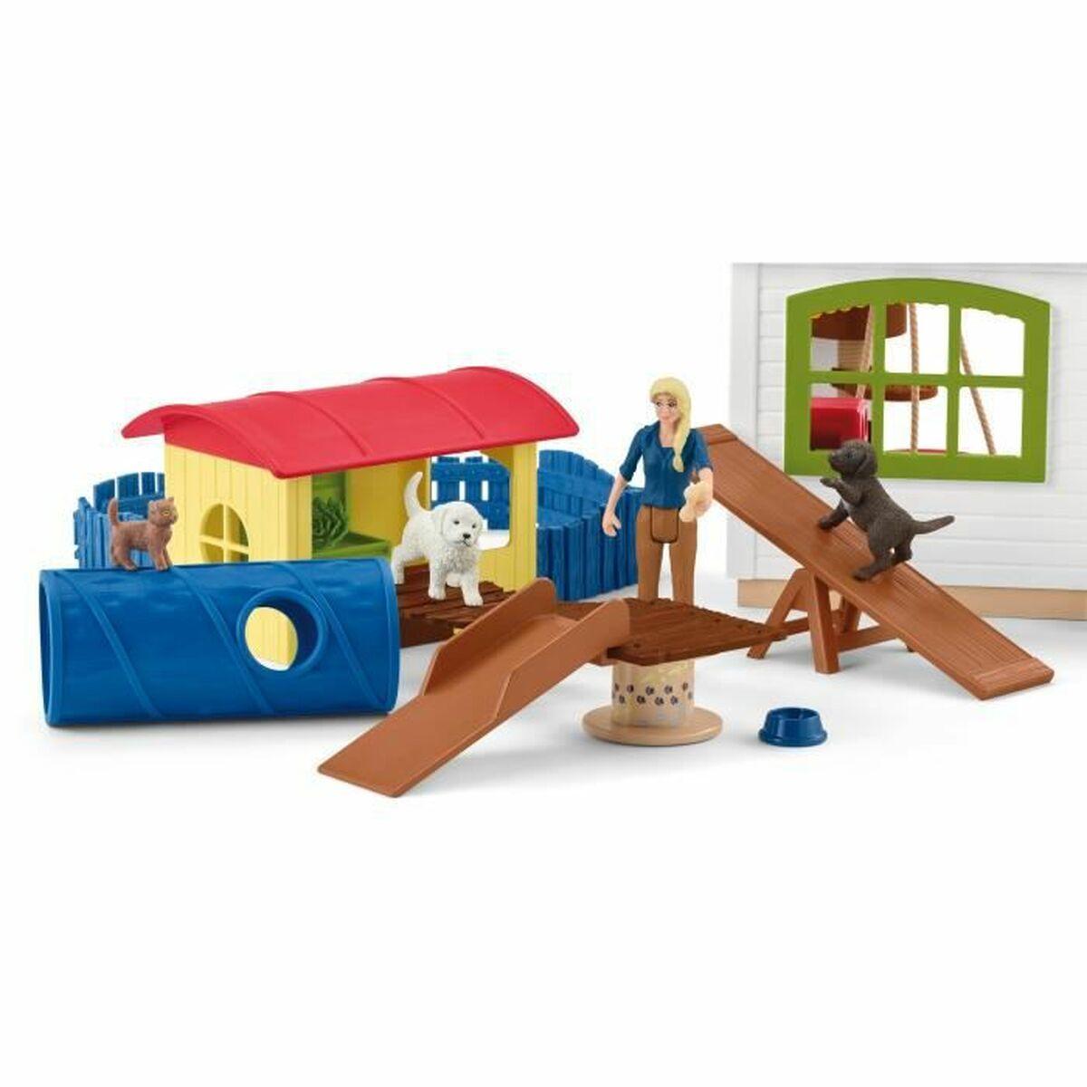 schleich FARM WORLD 42607 set da gioco (SCHLEICH Farm World Pet Hotel Toy Playset, 3 to 8 Years, Multi-colour [42607])