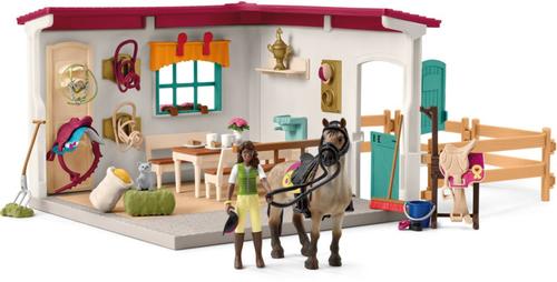 schleich HORSE CLUB 42591 set da gioco (SCHLEICH Horse Club Tack Room Extension Toy Playset, 7 to 12 Years, Multi-colour [42591