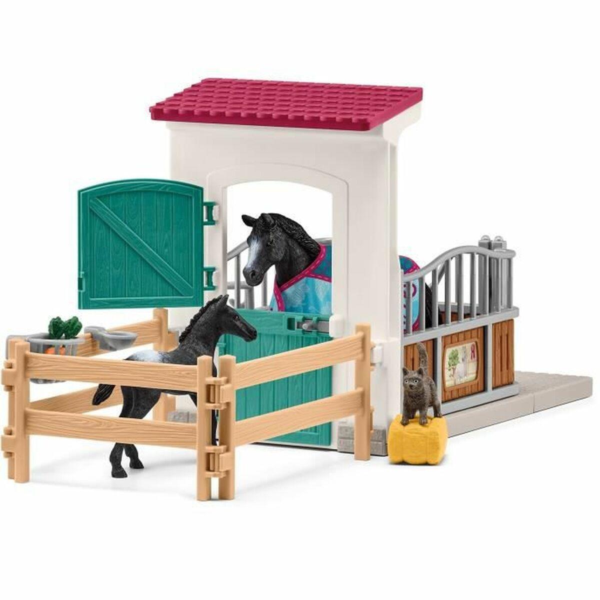 schleich HORSE CLUB 42611 set da gioco (SCHLEICH Horse Club Horse Box with Mare and Foal Toy Playset 5 to 12 Years Multi-colour