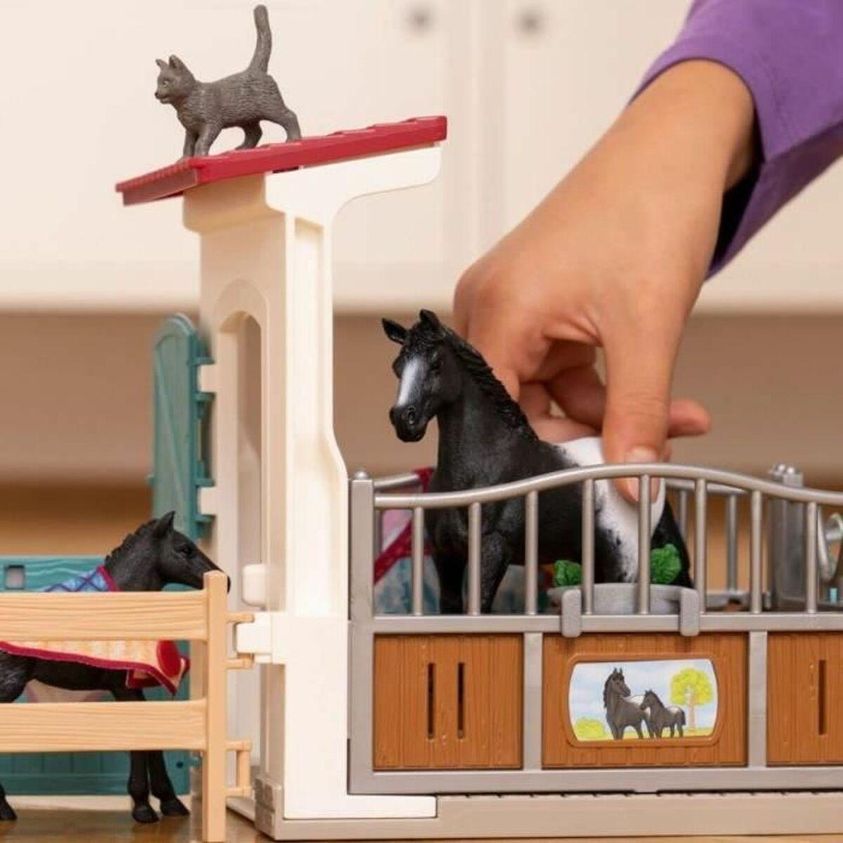 schleich HORSE CLUB 42611 set da gioco (SCHLEICH Horse Club Horse Box with Mare and Foal Toy Playset 5 to 12 Years Multi-colour