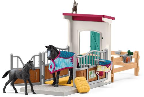 schleich HORSE CLUB 42611 set da gioco (SCHLEICH Horse Club Horse Box with Mare and Foal Toy Playset 5 to 12 Years Multi-colour