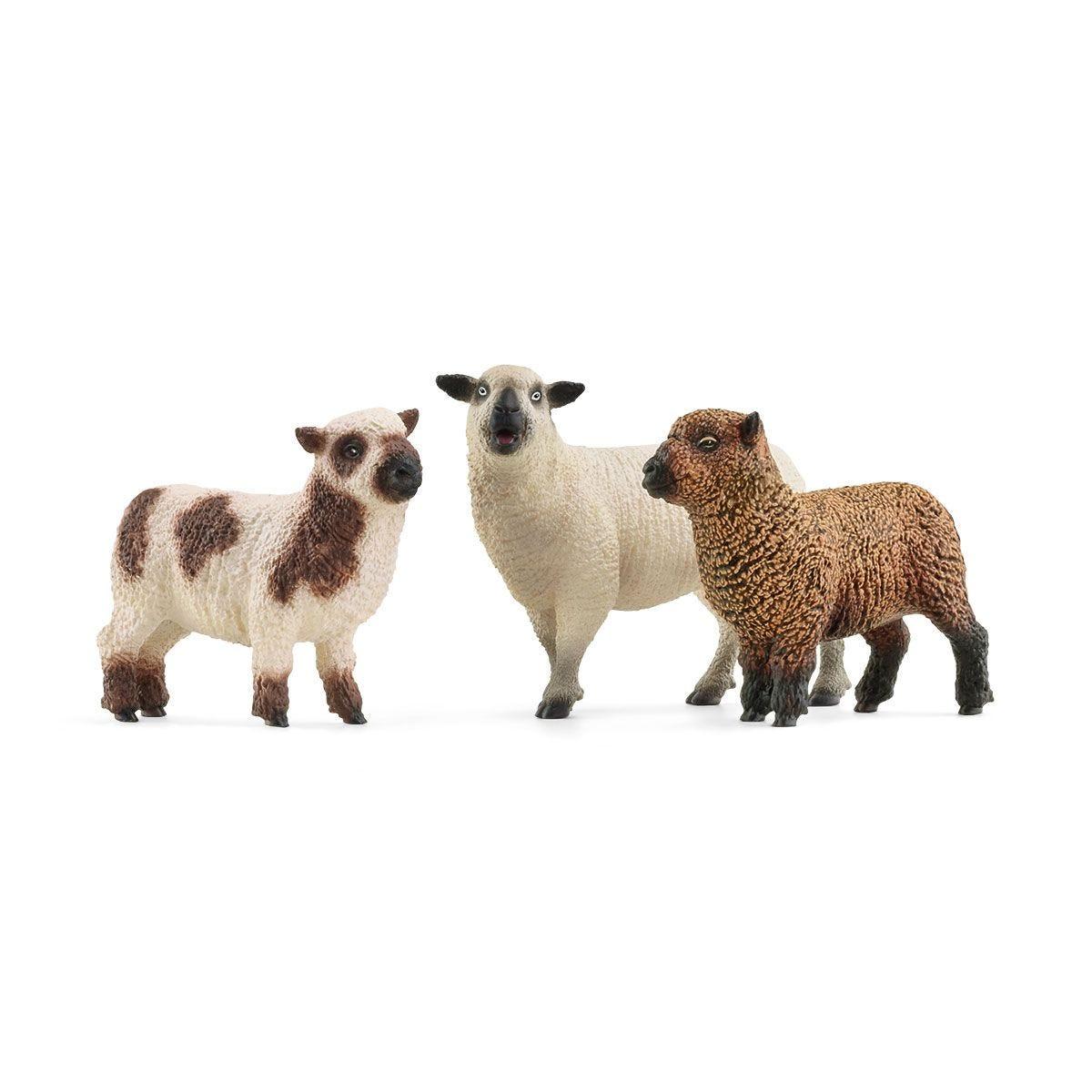 schleich FARM WORLD 42660 action figure giocattolo (SCHLEICH Farm World Sheep Friends Toy Figures Set 3 Years or Above Multi-co