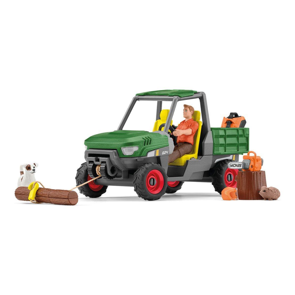 schleich FARM WORLD 42659 veicolo giocattolo (SCHLEICH Farm World Working in the Forest Toy Playset 3 Years or Above Multi-colo
