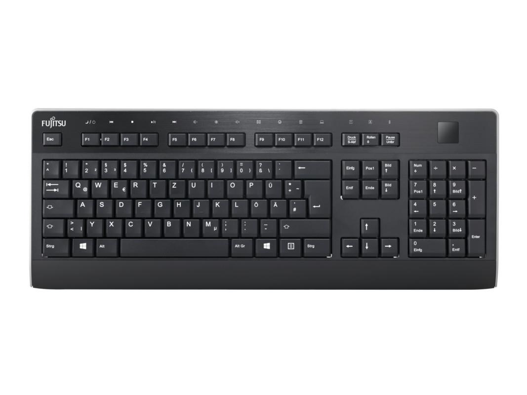 Fujitsu KB951 PalmM2 tastiera USB Tedesco Nero