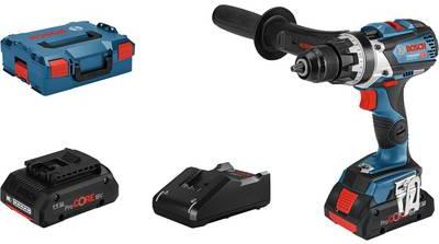 GSR 18V-110 C Trapano avvitatore a batteria professionale 18 V blu nero 2 batterie ProCORE18V 4,0 Ah
