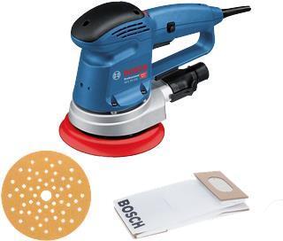 Bosch GEX 34-150 Professional Levigatrice orbitale casuale 12000 Giri/min 24000 OPM Nero, Blu, Grigio, Rosso
