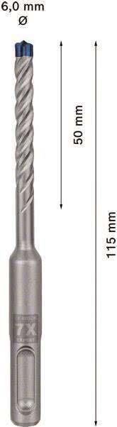 Bosch SDS plus-7X 1 pz