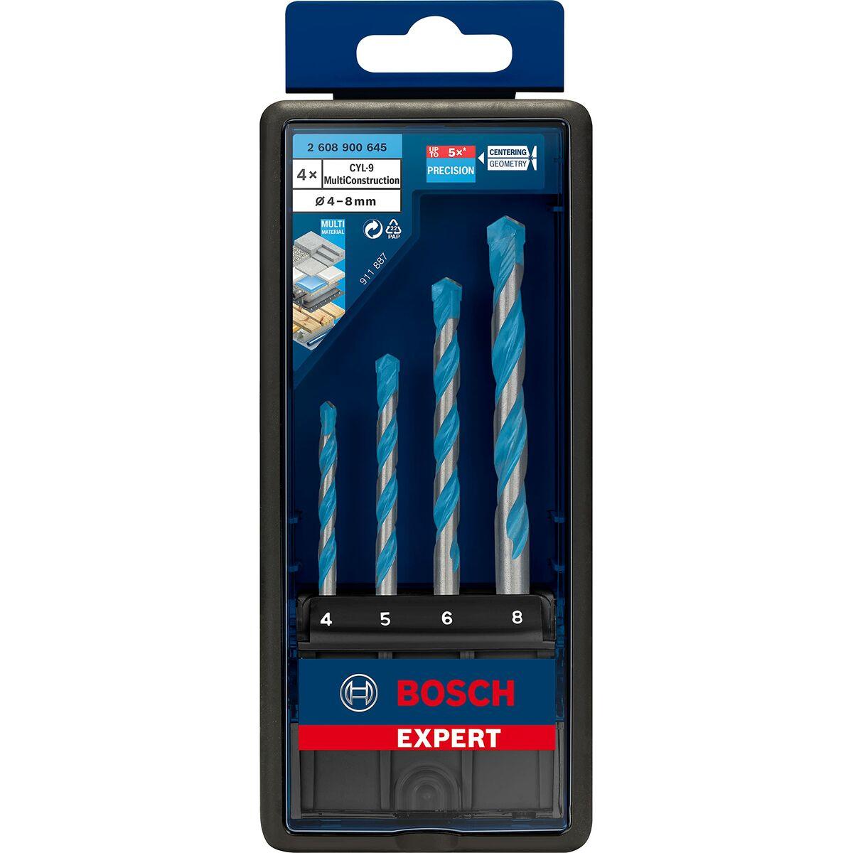 Set di trapani BOSCH Expert CYL-9 Multiconstruction ÃƒËœ 4 mm ÃƒËœ 5 mm ÃƒËœ 6 mm ÃƒËœ 8 mm 4 Pezzi