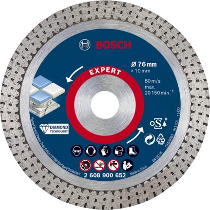 Bosch 2 608 900 652 fornitura per utensili rotanti per molatura/levigatura Piastrella Ceramica Pietra Disco da taglio