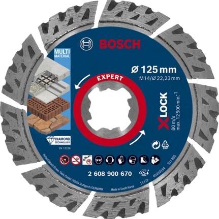 Bosch EXPERT MULTIMATERIAL X-LOCK Disco per tagliare